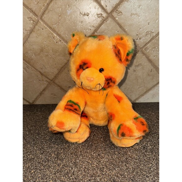 2008 Build A Bear Halloween Pumpkin Kitty Cat Plush BAB | eBay Build A Bear Plush Pumpkin Kitty Cat Halloween Eye Patch 2008 BAB Retired OG